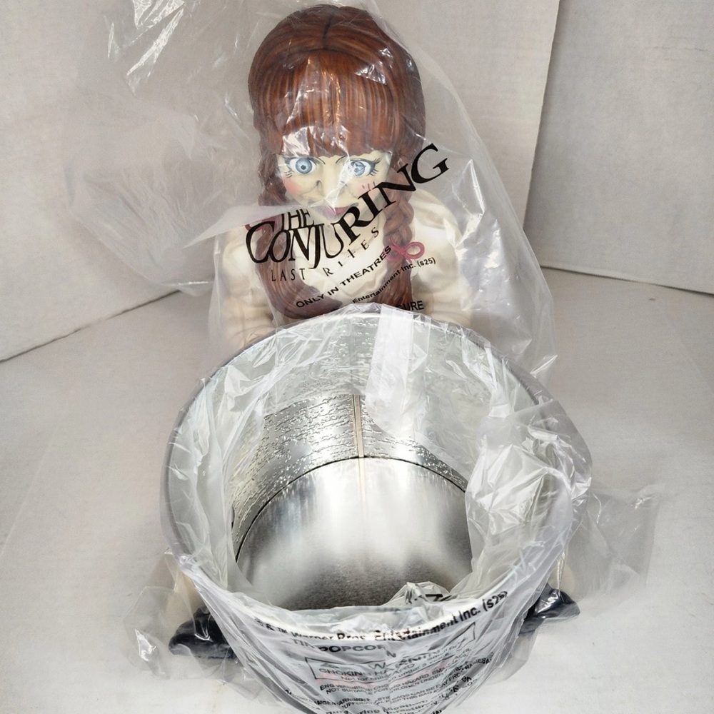 The Conjuring Last Rites Collectible Doll with Silver Bucket